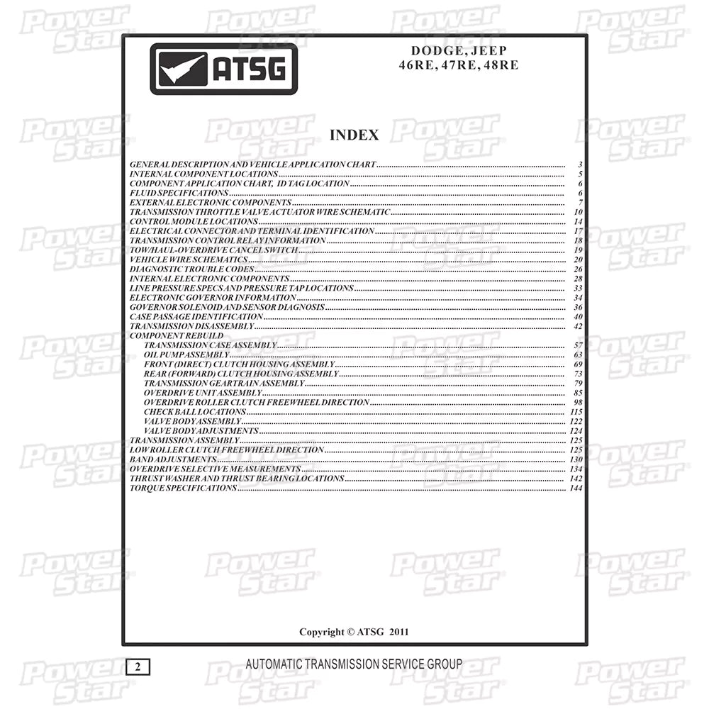 Manual técnico ATSG 46RE 47RE 48RE DODGE RAM