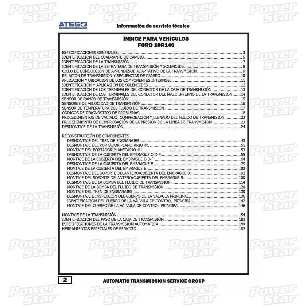 Manual Técnico ATSG Ford 10R140 (Español)