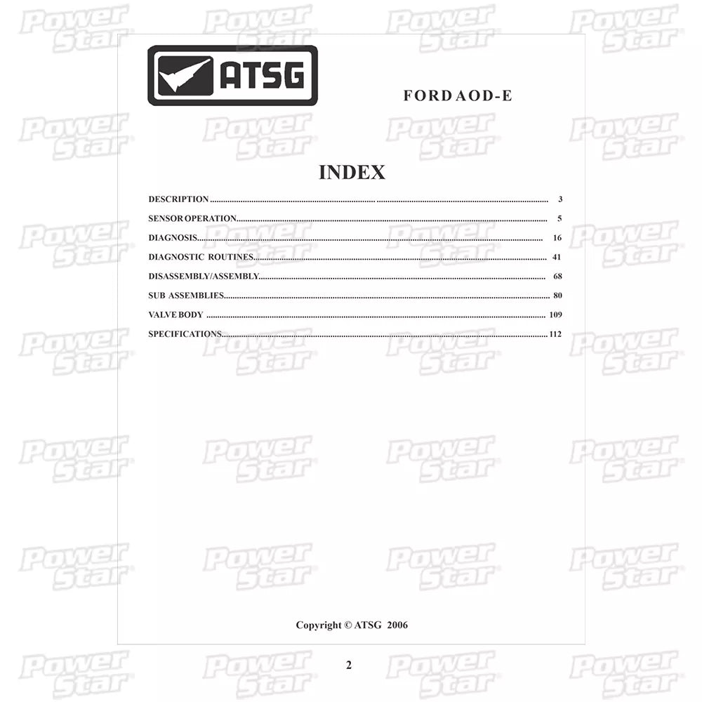 Manual Técnico ATSG Ford AODE / 4R70W / 4R75E