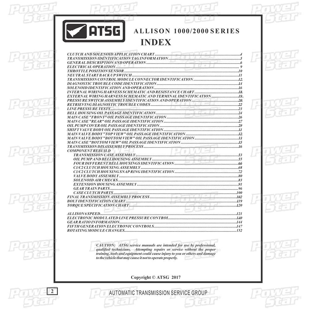 Manual Técnico ATSG Allison 1000 / 2000