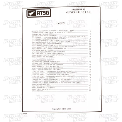 Manual Técnico ATSG Ford 6F35 Gen 1 y 2